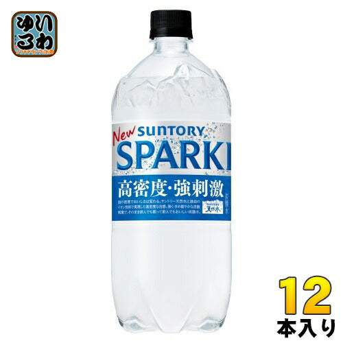 サントリー 天然水 スパークリング 1050ml ペットボトル 12本入 炭酸水 無糖 SPARKLING