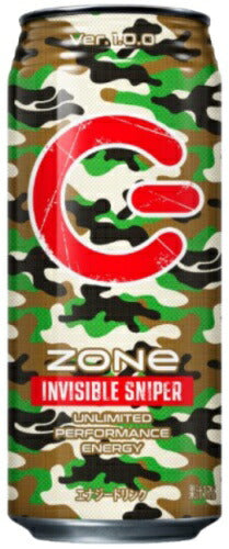 サントリー ZONe INVISIBLE SNIPER Ver.1.0.0 500ml 缶 24本入 〔エナジードリンク〕