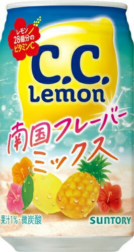 サントリー C.C.レモン 南国フレーバーミックス VD用 350ml 缶 24本入 炭酸飲料 CCレモン シーシーレモン