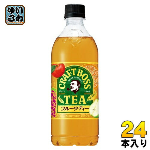 サントリー クラフトボス フルーツティー 600ml ペットボトル 24本入 紅茶飲料 果実ミックス フルーツミックスティー 冷凍兼用
