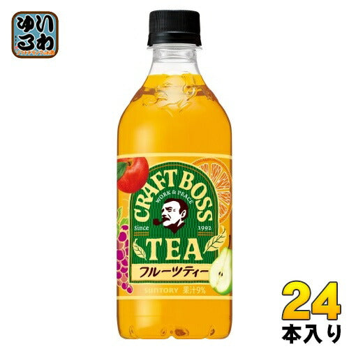 サントリー クラフトボス フルーツティー VD用 500ml ペットボトル 24本入 紅茶飲料 果実ミックス 自動販売機専用 自販機用