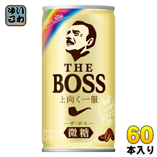 サントリー ザ・ボス 微糖 上向く一服 185g 缶 60本 (30本入×2 まとめ買い)