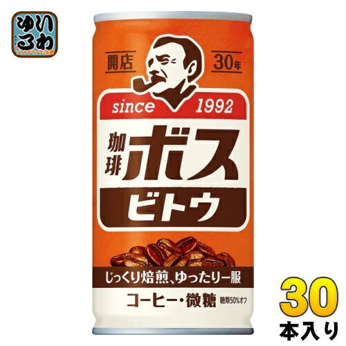 サントリー BOSS 珈琲ボス ビトウ 185g 缶 30本入