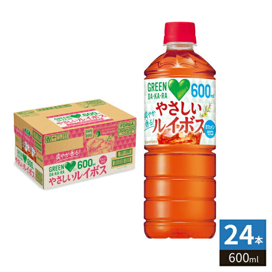 サントリー GREEN DA・KA・RA グリーンダカラ やさしいルイボス 600ml ペットボトル 24本入 カフェインゼロ ルイボスティー ノンカフェイン