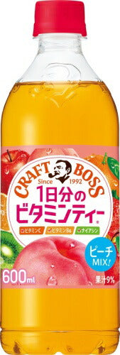 サントリー クラフトボス 1日分のビタミンティー 600ml ペットボトル 24本入 紅茶 ビタミンティー フルーツティー