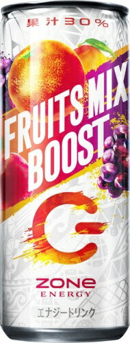 サントリー ZONe ENERGY FRUITS MIX BOOST 240ml 缶 30本入 エナジードリンク ゾーン フルーツ