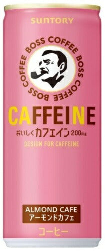 サントリー BOSS ボス カフェイン アーモンドカフェ 245g 缶 90本 (30本入×3 まとめ買い) 缶コーヒー 珈琲