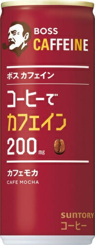 サントリー BOSS ボス カフェイン カフェモカ 245g 缶 60本 (30本入×2 まとめ買い) 缶コーヒー コーヒー飲料