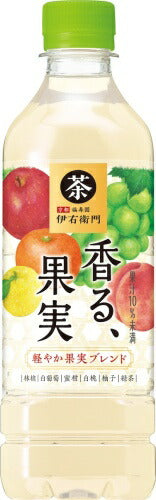 サントリー 伊右衛門 香る、果実 525ml ペットボトル 24本入 果汁飲料 果汁ミックス 茶