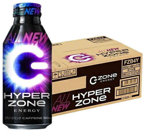 サントリー HYPER ZONe ENERGY 400ml ボトル缶 48本 (24本入×2 まとめ買い) エナジードリンク ゾーン ALL NEW