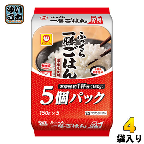 東洋水産 ふっくら一膳ごはん 150g 5個パック×4袋入 国産米 ご飯 レンジ調理