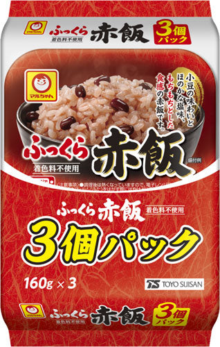 東洋水産 ふっくら赤飯 160g 3食セット×8袋入 レトルトごはん ご飯 レンジ調理