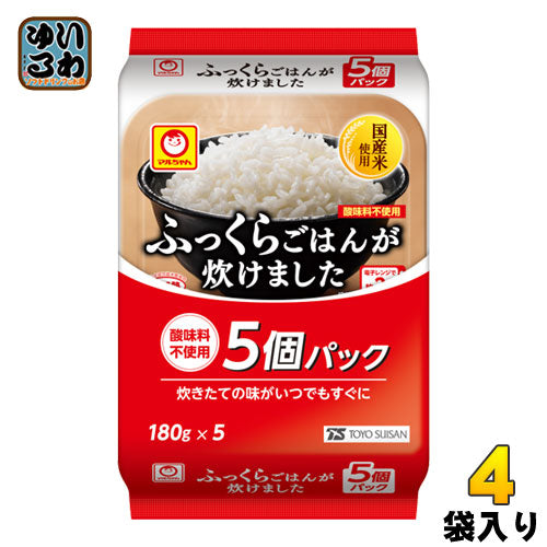 東洋水産 ふっくらごはんが炊けました 180g 5食セット×4袋入 国産米 ご飯 レンジ調理