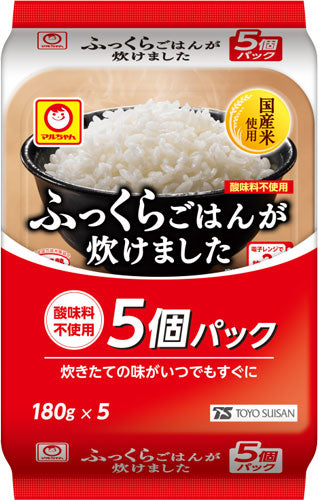東洋水産 ふっくらごはんが炊けました 180g 5食セット×4袋入 国産米 ご飯 レンジ調理