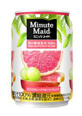 コカ・コーラ ミニッツメイド 朝の健康果実 ピンクグレープフルーツ・ブレンド 280ml 缶 48本 (24本入×2 まとめ買い) 〔果汁飲料〕