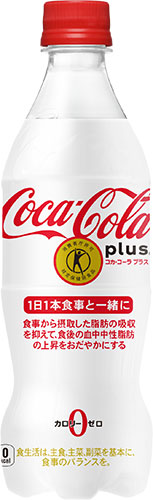 コカ・コーラ プラス 470ml ペットボトル 24本入 〔トクホ　炭酸飲料〕