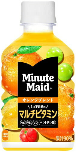 コカ・コーラ ミニッツメイド オレンジブレンド マルチビタミン 280ml ペットボトル 72本 (24本入×3 まとめ買い) 果汁飲料 果実飲料