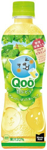 コカ・コーラ ミニッツメイド Qoo クー 白ぶどう 425ml ペットボトル 24本入 果実飲料 マルチビタミン 管理栄養士推奨 冷凍可能