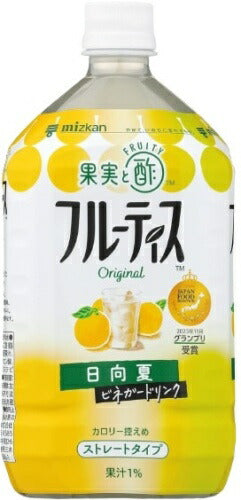 ミツカン フルーティス 日向夏 ストレート 1L ペットボトル 12本 (6本入×2 まとめ買い) お酢飲料 果実と酢 りんご酢