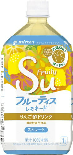 ミツカン フルーティス レモネード ストレート 1L ペットボトル 12本 (6本入×2 まとめ買い) 酢飲料