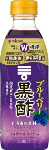 ミツカン ブルーベリー黒酢 6倍希釈用 500ml ペットボトル 6本入 酢飲料 機能性表示食品
