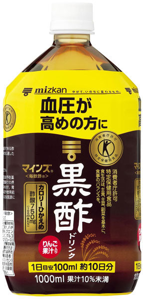 ミツカン マインズ（毎飲酢） 黒酢ドリンク 1L ペットボトル 6本入 〔酢飲料〕