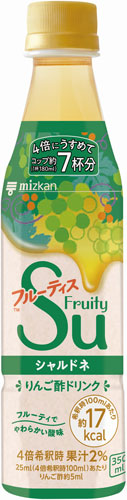 ミツカン フルーティス シャルドネ(4倍希釈用) 350ml ペットボトル 48本 (24本入×2 まとめ買い) 〔酢飲料〕