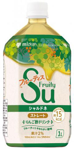ミツカン フルーティス シャルドネ ストレート 1L ペットボトル 6本入 〔酢飲料〕