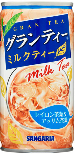 サンガリア グランティーミルクティー 190g 缶 60本(30本入×2 まとめ買い)