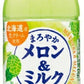 サンガリア まろやかメロン&ミルク 500ml ペットボトル 48本 (24本入×2 まとめ買い) 牛乳 生クリーム