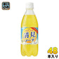 サンガリア うましゅわ 清見ソーダ 500ml ペットボトル 48本 (24本入×2 まとめ買い) 炭酸飲料 炭酸ジュース 期間限定