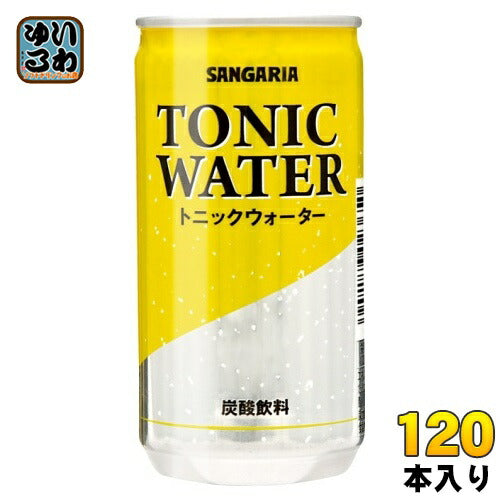 サンガリア トニックウォーター 190g 缶 120本 (30本入×4 まとめ買い) 炭酸飲料