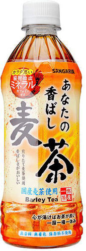 サンガリア あなたの香ばし麦茶 500ml ペットボトル 24本入