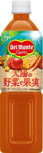 デルモンテ 太陽の野菜と果実 920g ペットボトル 24本 (12本入×2 まとめ買い) 野菜ジュース
