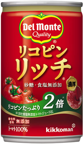 デルモンテ リコピンリッチトマト 160g 缶 60本 (20本入×3 まとめ買い)（トマトジュース） 〔野菜ジュース〕