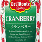 デルモンテ クランベリー 20％ 750ml 瓶 12本 (6本入×2 まとめ買い) 〔果汁飲料〕