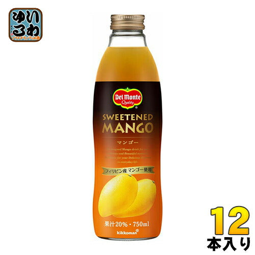 デルモンテ マンゴー 20％ 750ml 瓶 12本 (6本入×2 まとめ買い) 〔果汁飲料〕