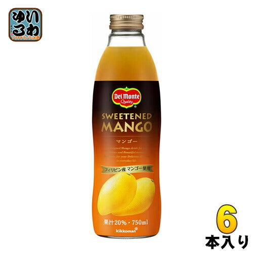 デルモンテ マンゴー 20％ 750ml 瓶 6本入 〔果汁飲料〕