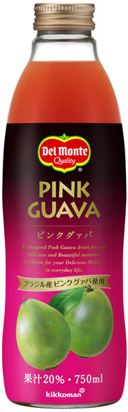 デルモンテ ピンクグァバ 20％ 750ml 瓶 12本 (6本入×2 まとめ買い) 〔果汁飲料〕