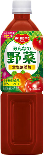 デルモンテ みんなの野菜 900g ペットボトル 24本 (12本入×2 まとめ買い) 〔野菜ジュース〕