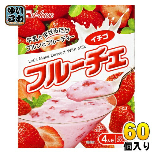 ハウス フルーチェ イチゴ 200g 60個 (30個入×2 まとめ買い)