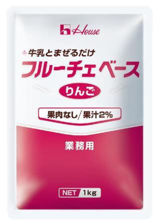 ハウス フルーチェベース りんご 業務用 1kg パウチ 6袋入 〔フルーチェ　リンゴ　デザートベース　アップル〕