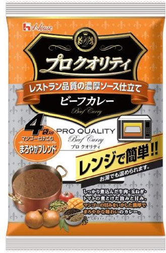 ハウス プロ クオリティ ビーフカレー まろやかブレンド 4袋×12個入 プロクオリティ レトルト レンジで簡単