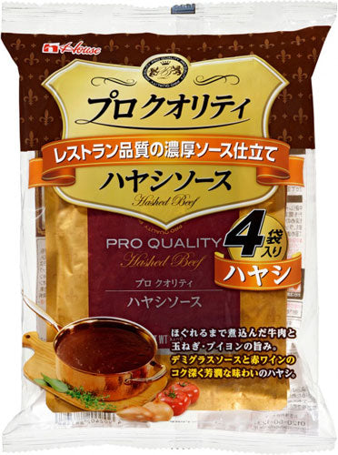 ハウス プロ クオリティ ハヤシソース 4袋入り 24個入り (12個入×2 まとめ買い) 〔ハヤシライス レトルト レストラン品質〕