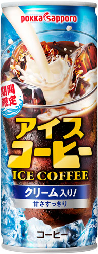 ポッカサッポロ アイスコーヒー クリーム入り 250g 缶 30本入
