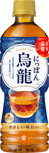 ポッカサッポロ にっぽん烏龍 525ml ペットボトル 24本入 お茶 ウーロン茶 国産茶葉