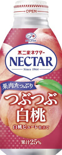 伊藤園 不二家ネクター つぶつぶ白桃 380g ボトル缶 24本入 果汁飲料 NECTAR 桃