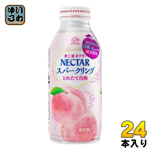 伊藤園 不二家ネクター スパークリング とれたて白桃 380ml ボトル缶 24本入