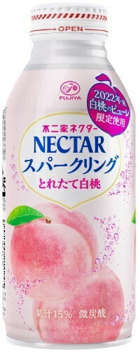 伊藤園 不二家ネクター スパークリング とれたて白桃 380ml ボトル缶 24本入