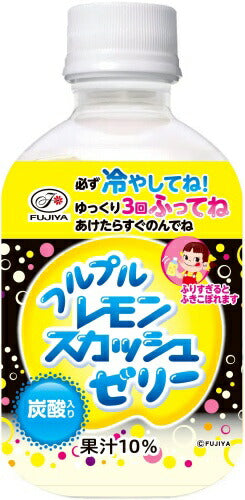 伊藤園 不二家 フルプルレモンスカッシュゼリー 260g ペットボトル 24本入 ゼリー飲料 レスカ 炭酸